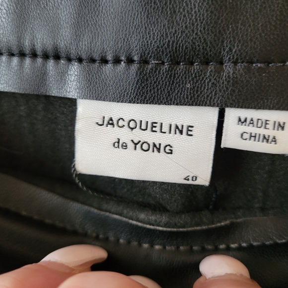 Faux Leather Pleated Skirt - Picture 2 of 2